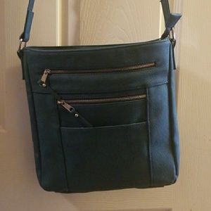 Crossbody teal purse